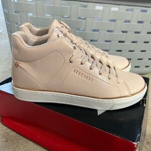 Skechers Prima Women’s Sz 5.5 Light Pink Flavor Crystals High Top Sneakers Wedge